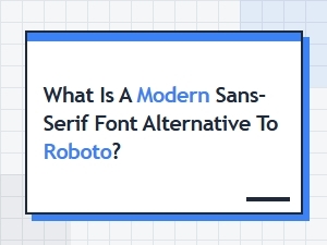 A Modern Sans-Serif Alternative to Roboto